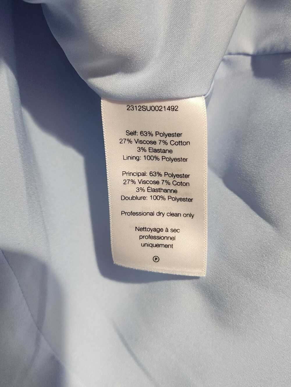 Veronica Beard Miller Dickey Jacket Ice Blue Size 4 - Picture 11 of 11